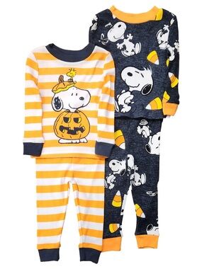 Peanuts 🎃 Snoopy Halloween 4pc Pajamas
